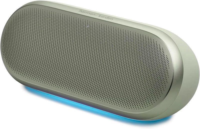Harman Kardon Luna 2 Portable Bluetooth Speaker with AI Sound Boost, 12H Battery, IP67 Waterproof, Ambient Light, Auracast™ Multi-Speaker, Stereo Pairing, Deep Bass & Premium Aluminum Design HKLUNA2MITEU Mint - Image 1