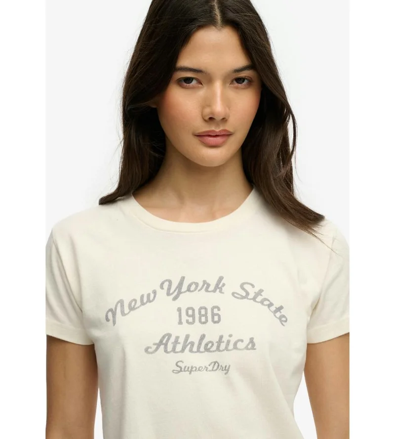سوبر دراي Athletic Essentials Fitted Graphic T-Shirt