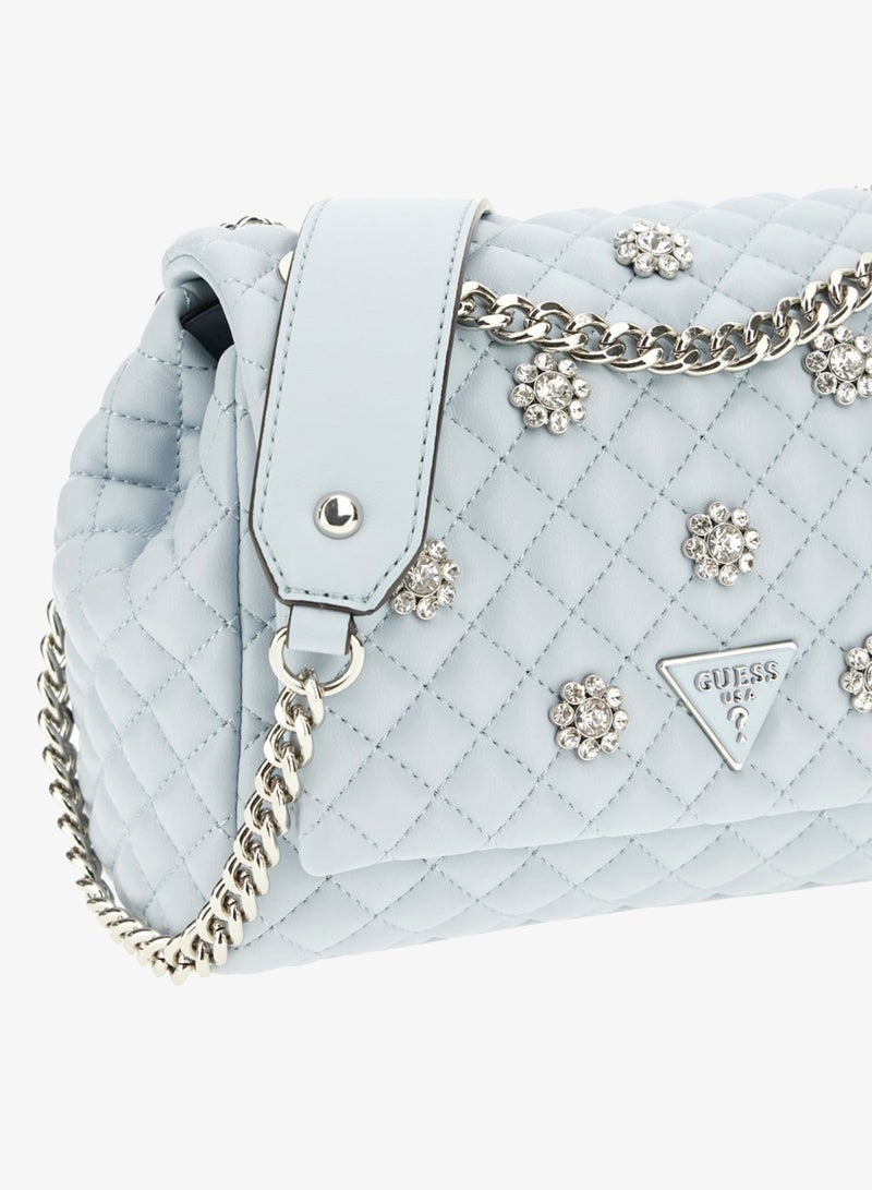 GUESS Everlee Convertible Flap Crossbody Bag - Image 4