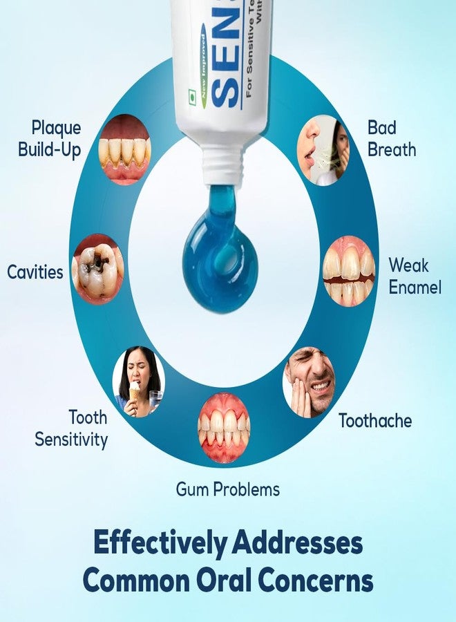 PIL Sensopil Gel Sensitivity Relief Toothpaste with Rapid Relief Formula With Clove Oil | For Deep Repair Of Sensitive Teeth & Cavity Prevention | Dentist Recommended | Everyday Use Paste, Fights Tooth Decay, Maintain Healthy Gums-(125G Pack of 2) - Image 3