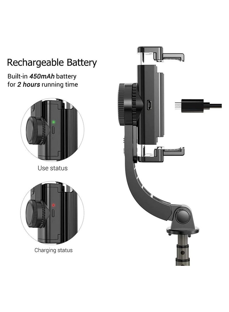Gimbal Stabilizer,3 in 1 Phone Gimbal Stabilizer Selfie Stick Tripod 86cm 5-Section  - Image 5
