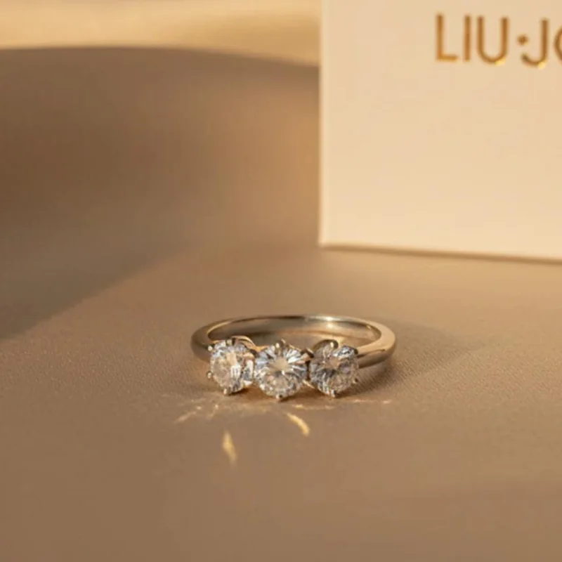 Liu Jo  Liu Jo Crystal Silver Rings Pair for Women | Best Price UAE