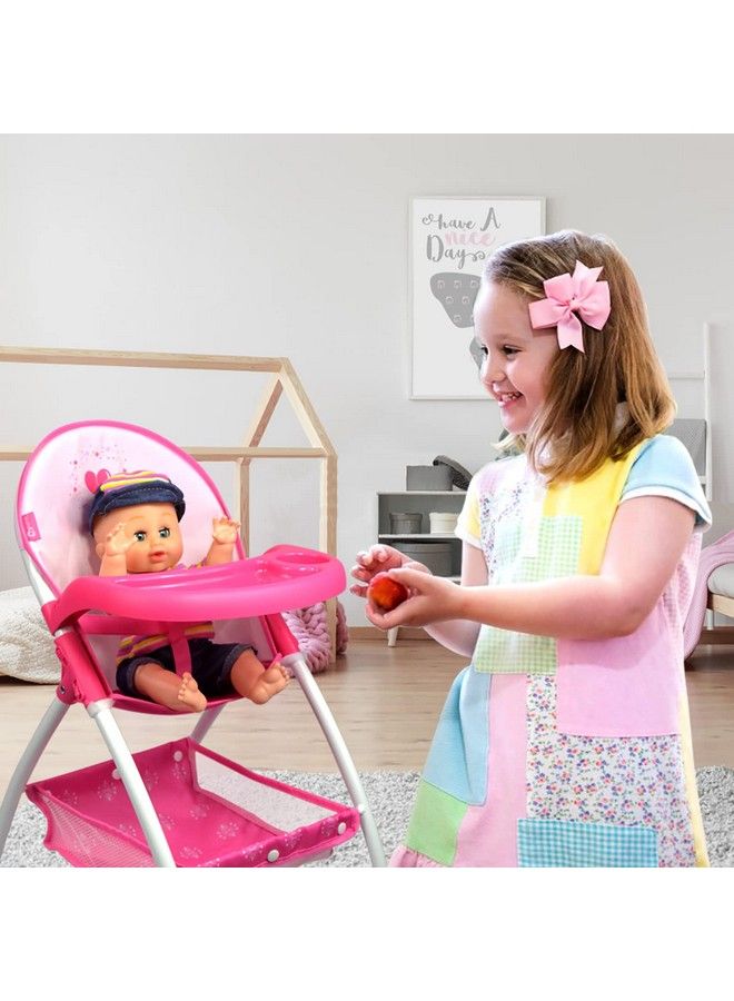 Anivia Baby Doll High Chair High Chair For Dolls Up To 16 Pink - Image 3