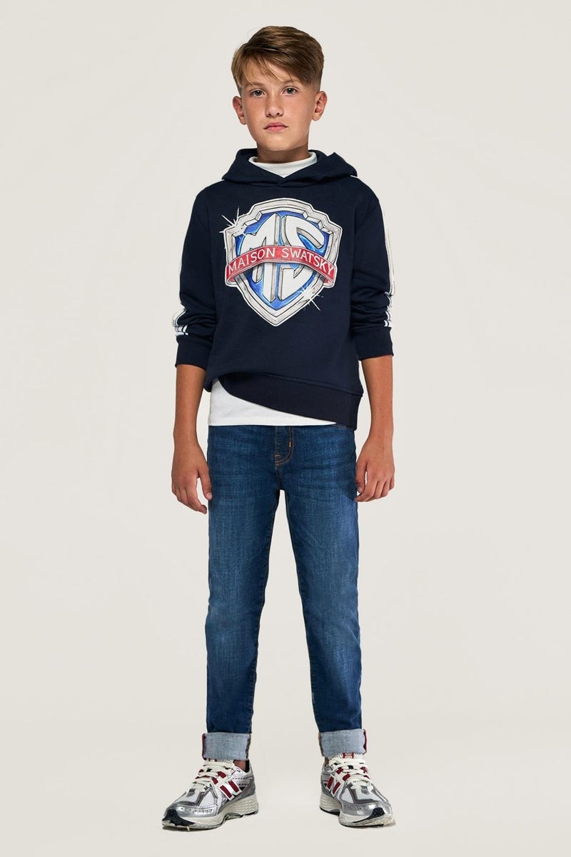 Swatsky Bg Store Boy Navy Blue Sweatshirt - Image 1