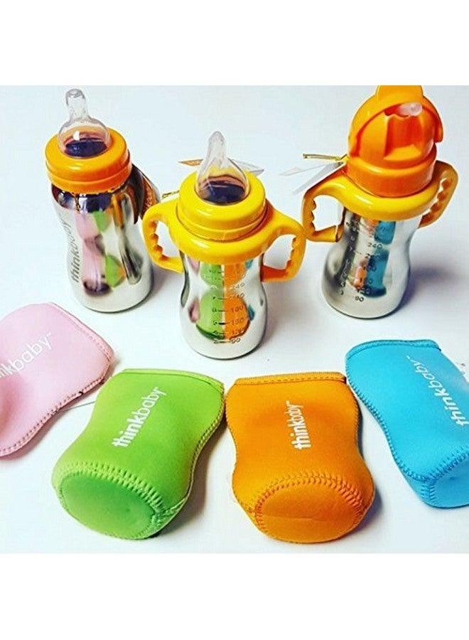 Thinkbaby Limestone Thermal Bottle Sleeve, Light Green - Image 4