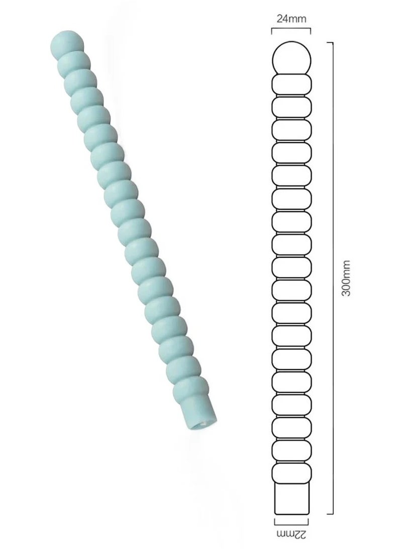 Blobs Taper Candle ( blue ) - Image 3