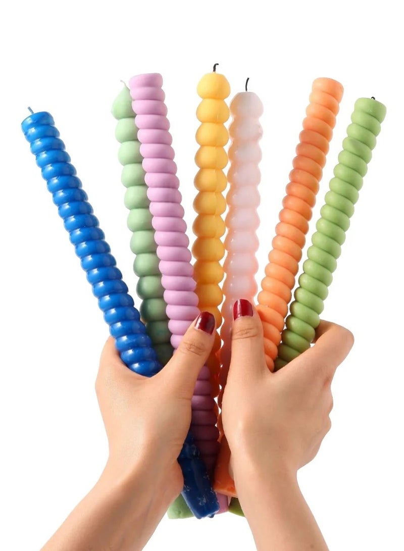 Blobs Taper Candle ( blue ) - Image 2