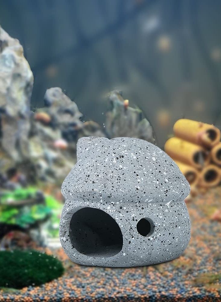 Excefore Aquarium Decor Ceramic Mushroom House - Image 2