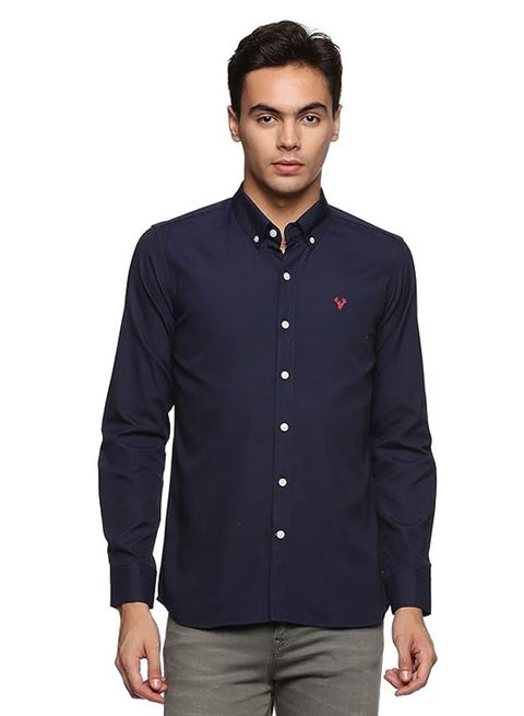 قميص رجالي بأزرار | قميص كاجوال بقصّة ضيقة | قمصان أكسفورد بأكمام طويلة للرجال | أساور أنيقة