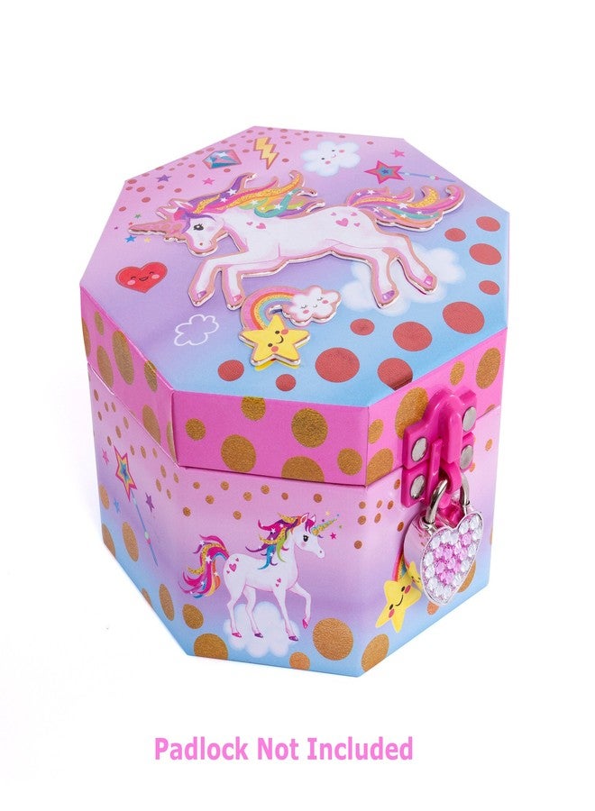 Hot Focus Musical Girls Jewelry Box - Rainbow Unicorn Music Jewel Storage Box - Plays Beethoven’s Für Elise - Image 4