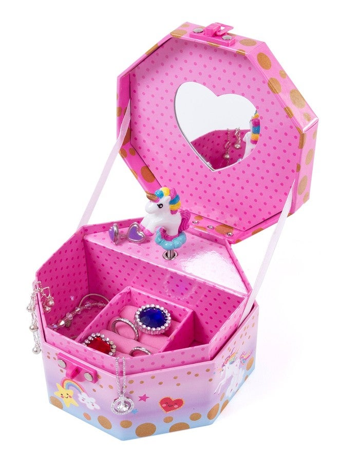 Hot Focus Musical Girls Jewelry Box - Rainbow Unicorn Music Jewel Storage Box - Plays Beethoven’s Für Elise - Image 2
