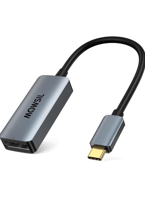 USB C to DP Adapter 4K@60Hz, USB 3.1 Type C to DisplayPort Converter, Compatible with VR, MacBook Pro 2020, XPS 15, iPad Pro 2020, Surface Book 2, Galaxy S20/S10, iPhone15/15Pro