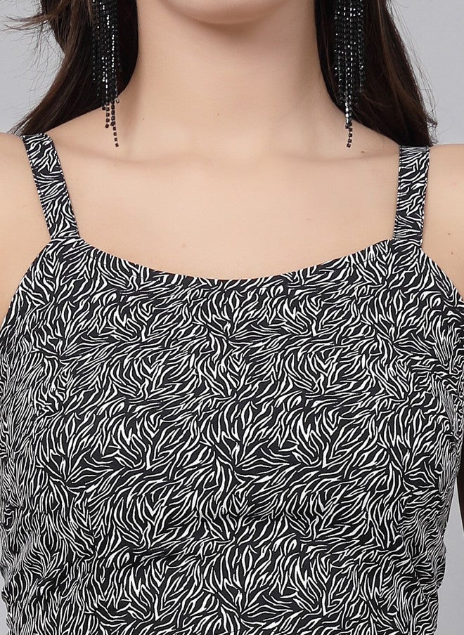 RAASSIO بدلة بدون أكمام بنقشة حيوانات للنساء - Image 2