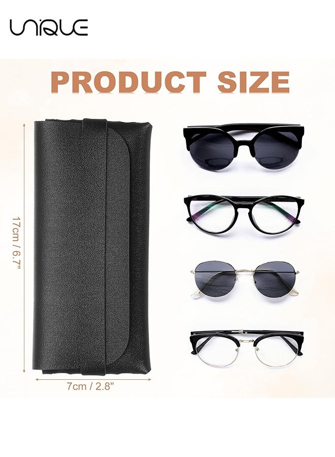 Unique Glasses - Blue Light Blocking Glasses - Non-Myopic Glasses - Oval Glasses - Women's Men's Computer Reading/Gaming/TV/Mobile Phone Glasses - Anti-Eye Fatigue - Ultralight PC Fashion Glasses - With Glasses Case - Image 3