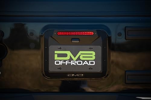 DV8 Offroad Spare Tire Delete for 2007-2018 Jeep Wrangler JK | Replaces Spare Tire Assembly | Maximizes Departure Angle | Features LED License Plate Light | Included Rubber Plugs | Micro-Texture Black Powder Coat - Image 2