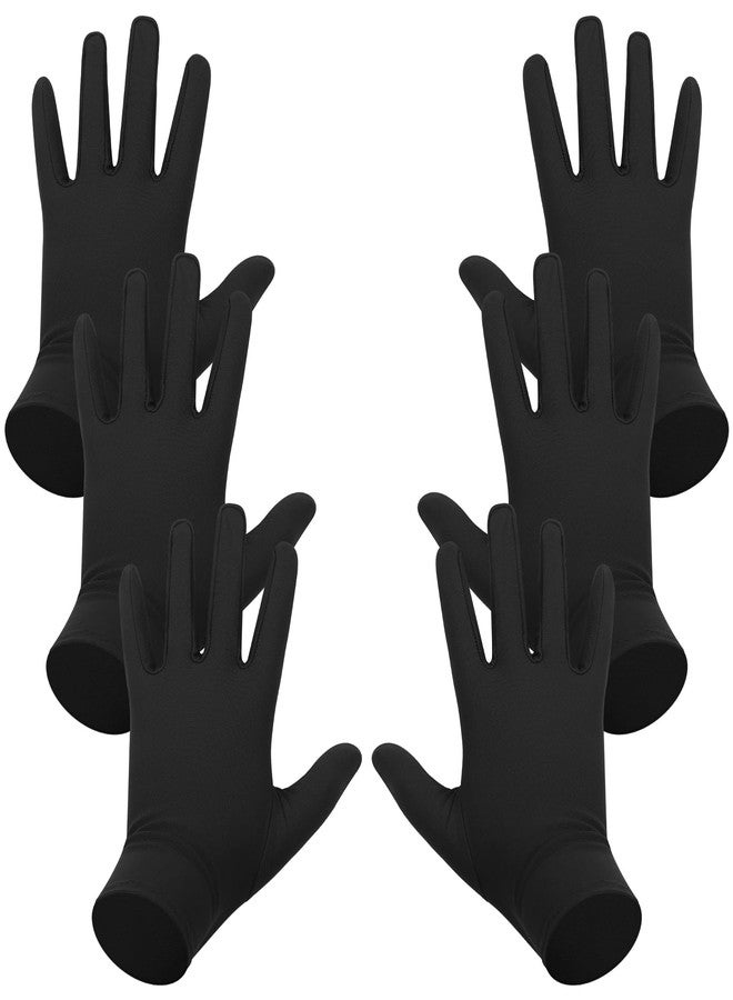 Coume قفازات كومي 6 أزواج للإكزيما من فسكوز قابلة لإعادة الاستخدام مرطبة لليدين الجافة إكزيما سبا للنساء والرجال (أسود) - Image 1