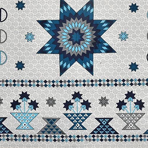 BLOCKS OF INDIA 200TC Diwan Set Cotton 8 Piece | Deewan Printed Bedsheet Sets for Living Room Hall (Set of 8 Piece, 1-Bed Sheet | 2-Bolster Cover | 5-Cushion Cover (Color 1) - Image 3