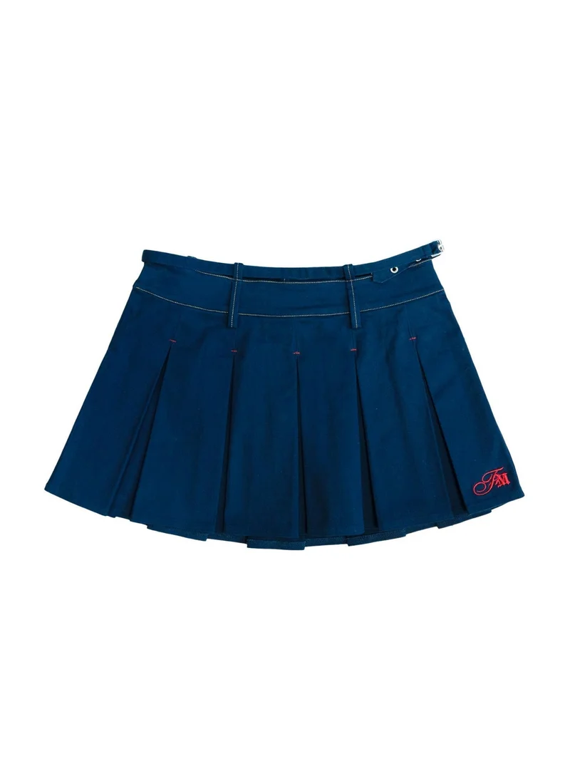 Flashmobnation  Clove Pleated Bowling Skirt for Women | Best Price UAE