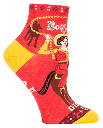 Blue Q Women's Ankle Socks, Boss Lady - Giddy Up! - Image 3