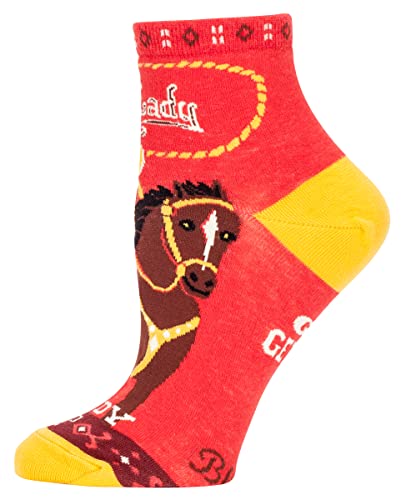 Blue Q Women's Ankle Socks, Boss Lady - Giddy Up! - Image 4