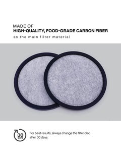 SYOSI 12 Pack Replacement Charcoal Water Filter Discs for Mr. Coffee Brewers Coffee Machines  - Image 2