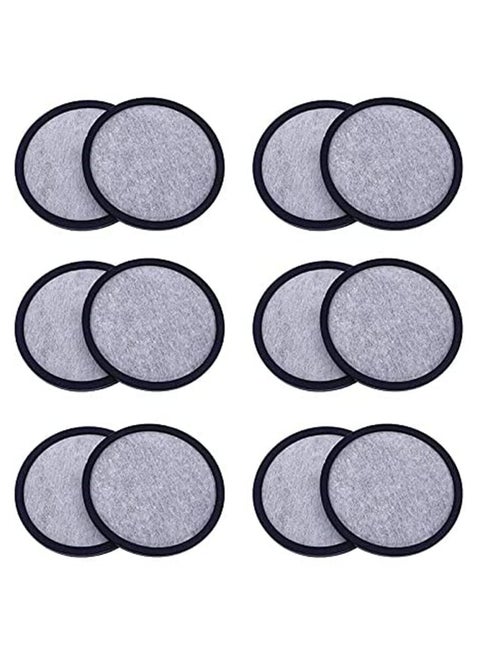 12 Pack Replacement Charcoal Water Filter Discs for Mr. Coffee Brewers Coffee Machines