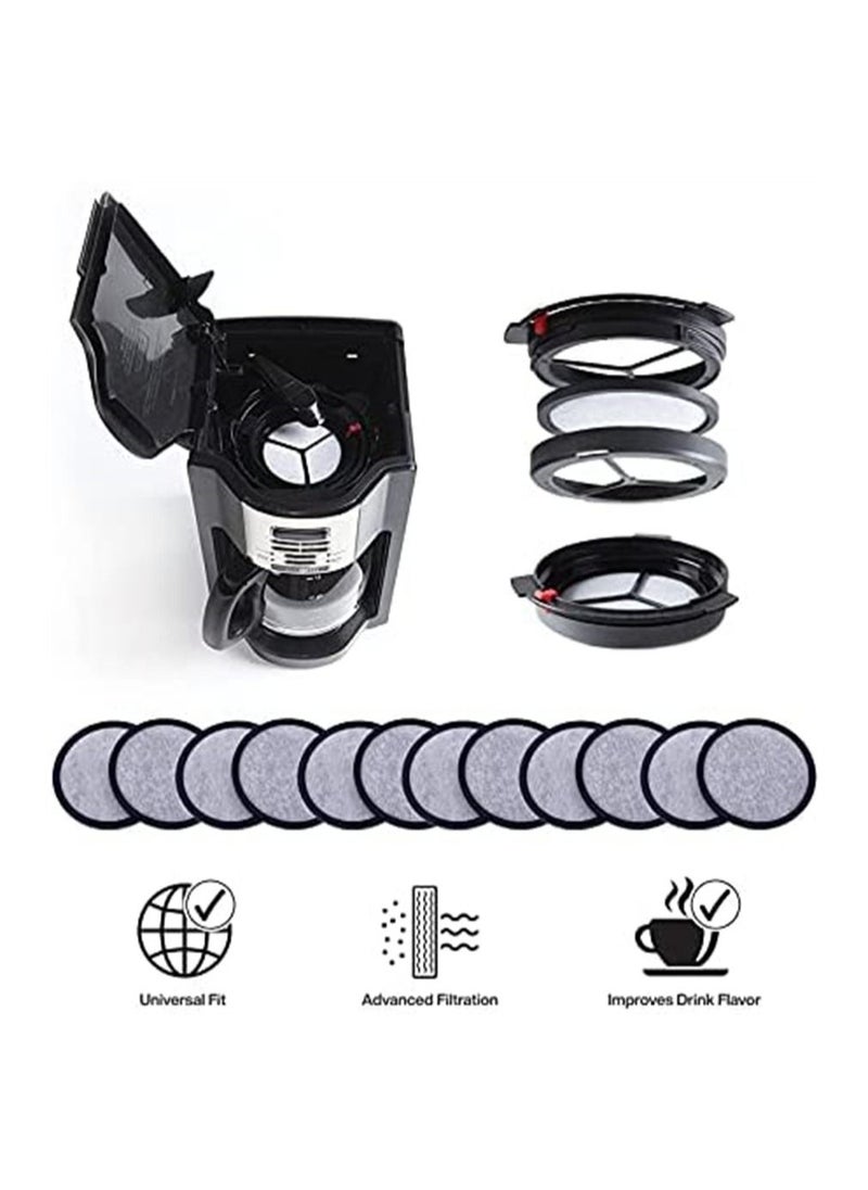 SYOSI - 12 Pack Replacement Charcoal Water Filter Discs for Mr. Coffee Brewers Coffee Machines - Image 1