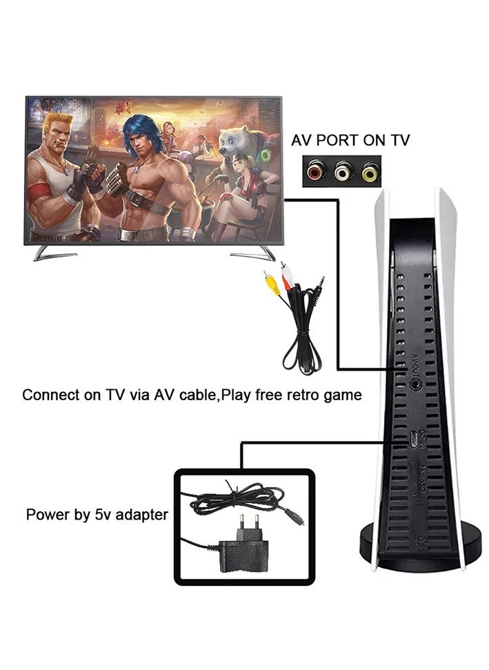 Generic - Classic Retro Gaming Console GS5 – 300 Built-in Games, 2 Controllers, Portable TV Game Console with AV Output - Image 1