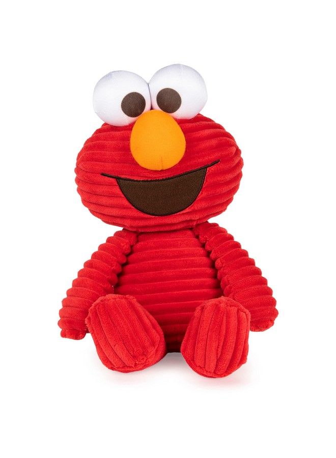 GUND Sesame Street Official Cuddly Corduroy Elmo Muppet Plush Premium Plush Toy For Ages 1 & Up Red 10.5”  - Image 1