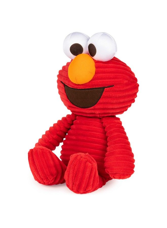GUND Sesame Street Official Cuddly Corduroy Elmo Muppet Plush Premium Plush Toy For Ages 1 & Up Red 10.5”  - Image 3