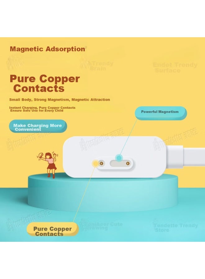 trendsetter Compatible Charger Cable For Xiaomi Mi Watch C7a/6x/5c/4c/4 Pro/5x/6 Children's Smartwatch, Xinyun Y2s/x5/p3 Magnetic Charging Accessories - Image 5