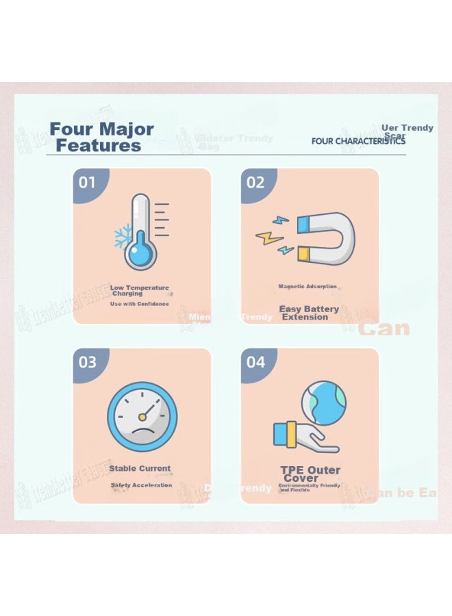 trendsetter Compatible Charger Cable For Xiaomi Mi Watch C7a/6x/5c/4c/4 Pro/5x/6 Children's Smartwatch, Xinyun Y2s/x5/p3 Magnetic Charging Accessories - Image 3