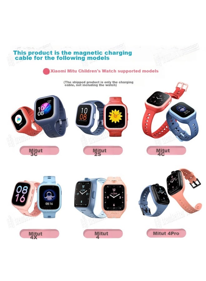 trendsetter Compatible Charger Cable For Xiaomi Mi Watch C7a/6x/5c/4c/4 Pro/5x/6 Children's Smartwatch, Xinyun Y2s/x5/p3 Magnetic Charging Accessories - Image 4