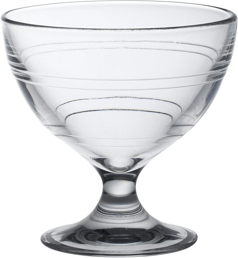 DURALEX طقم أكواب آيس كريم زجاجية ديراليكس مصنوعة في فرنسا 6 قطع سعة 875 أونصة شفافة