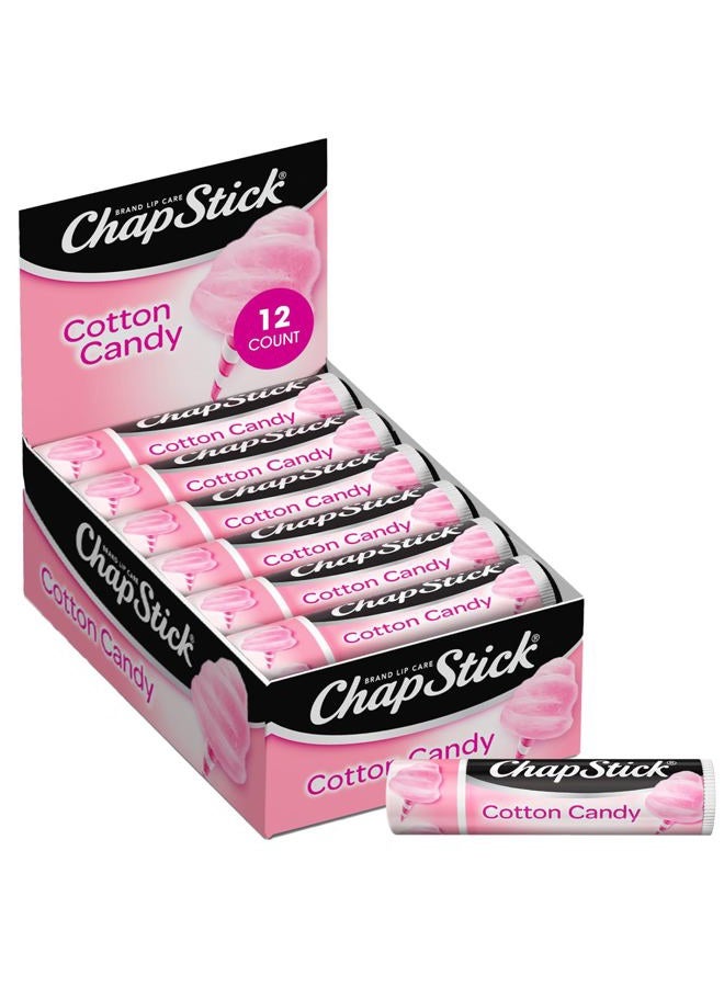chapstick Lip Moisturizer, Cotton Candy, 12-Pack – Limited Edition Bulk Lip Balm, Fun & Yummy, 0.15 Oz Ea - Image 1