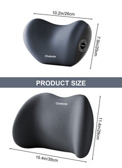 HomarKet Lumbar Support Pillow for Office Car Back Support Pillow with Memory Foam Pad Back Cushion for Back Pain Relief Improve Posture Cushion  - Image 2