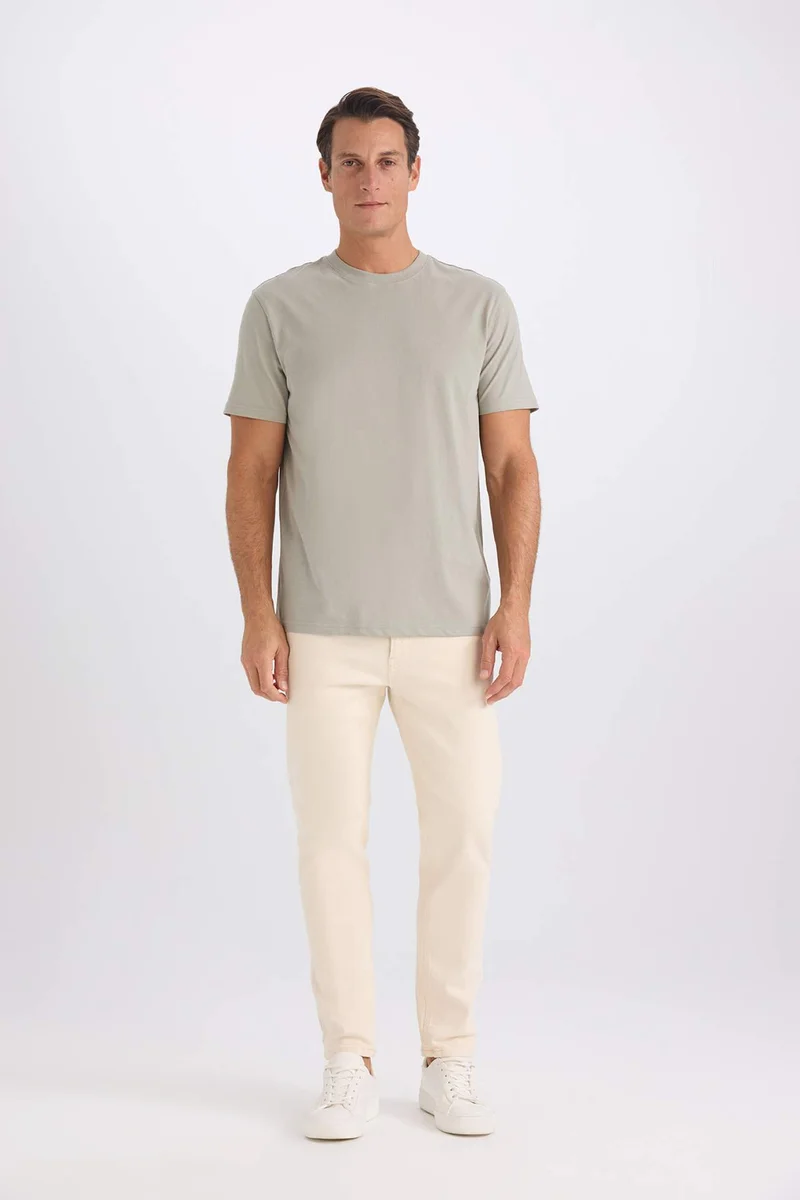 DeFacto New Regular Fit Crew Neck Basic Short Sleeve T-Shirt