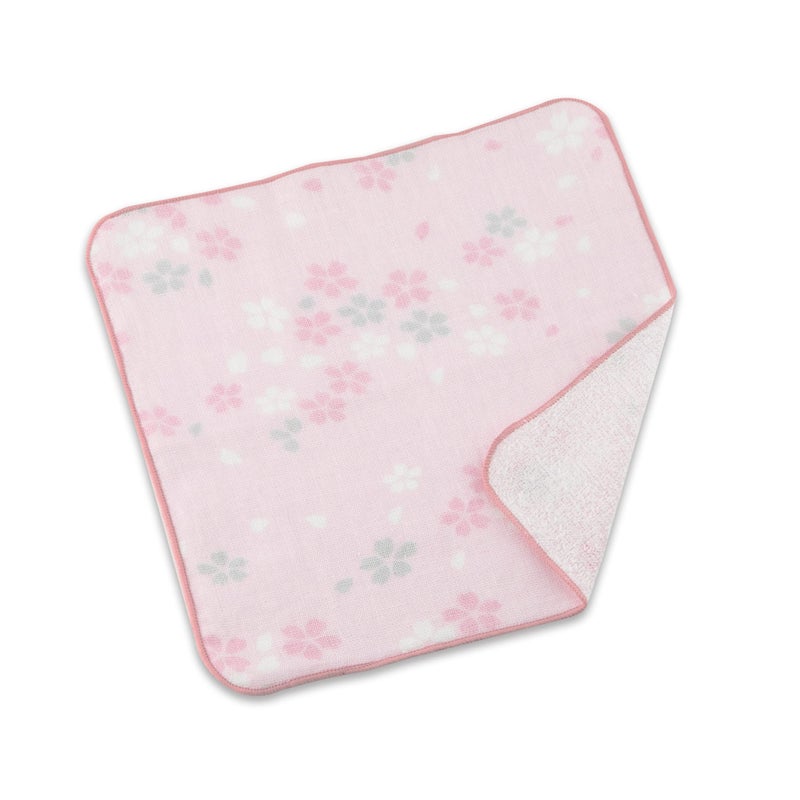 NOREN Japanese Cotton Handkerchief Senshu (Osaka) Towel Absorbent Fabric Handkerchiefs Thin for Men and Women (Cherry Blossoms) - Image 1