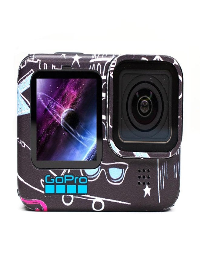 Action Pro Protective Camera Skin Wrap Compatible with GoPro Hero 9/10/11/12/13, Anti-Scratch Vinyl Decal Cover for Action Camera (Black) - Image 1