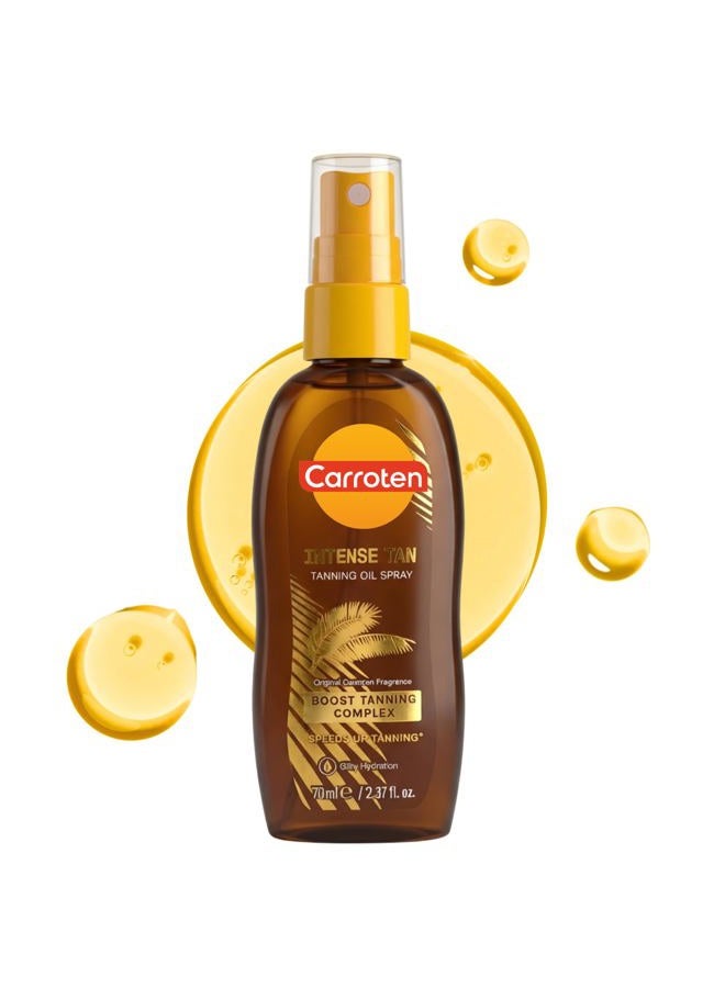 Carroten Intensive Tanning Oil SPF 0, 70 ml - Tanning Accelerator with Carrot and Coconut Oils - Vegan Tanning Oil with Vitamins A & E - Image 1