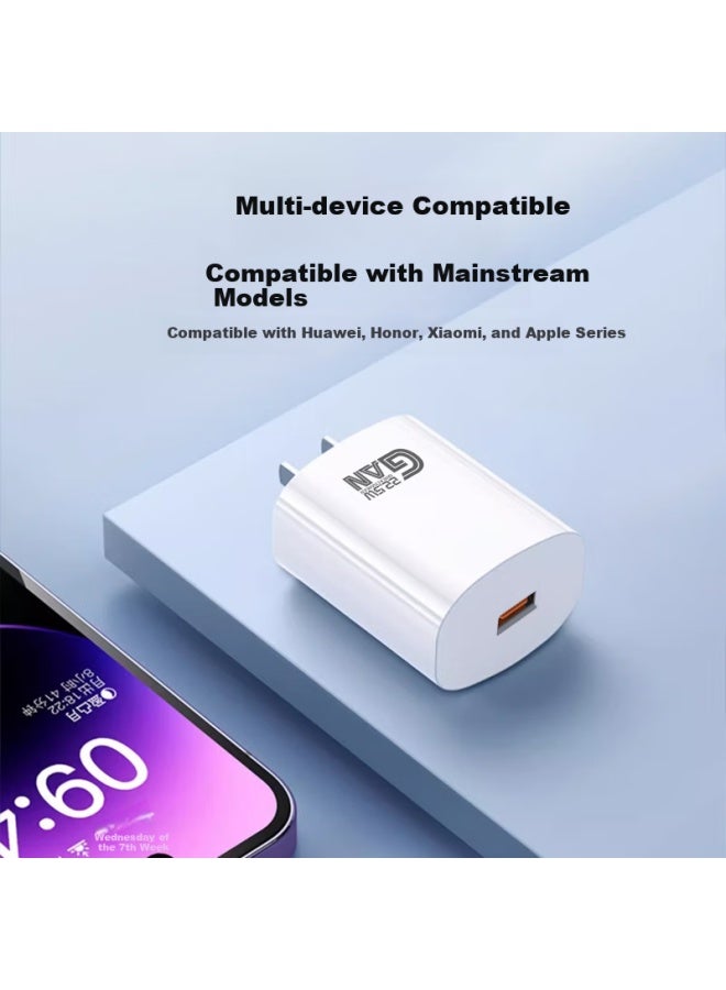 Zitai, Suitable For Huawei Charger Head 22.5W Super Fast Charging Data Cable Charging Line Set, Universal For Honor Xiaomi 22.5W + 1.2M Three-In Fishnet Fast Charging Cable - Image 4