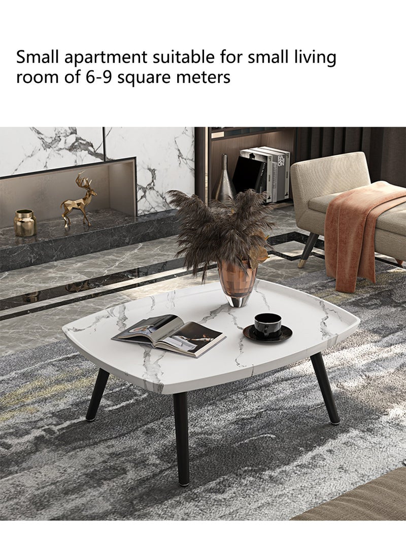 شاربدو طقم طاولة قهوة مكون من قطعتين طاولة قهوة طاولة أريكة ديكور منزلي حامل نباتات للمساحات الصغيرة غرفة النوم غرفة المعيشة شرفة غرفة المعيشة غرفة النوم الفندق سهلة التجميع 80*55*38 سم - Image 3