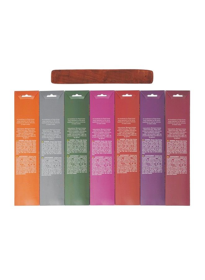 Hosley 140Pack Assorted Incense Stick With Black Holder Infused With Essential Oils. Ideal Gift For Wedding Events Aromatherapy Spa Reiki Meditation Bathroom Setting W1  - Image 3
