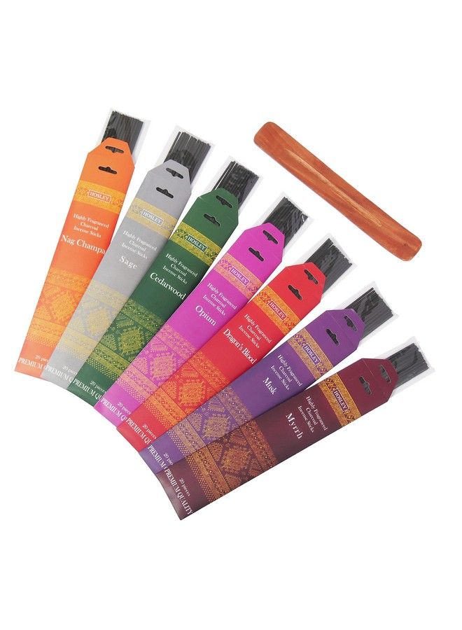 Hosley 140Pack Assorted Incense Stick With Black Holder Infused With Essential Oils. Ideal Gift For Wedding Events Aromatherapy Spa Reiki Meditation Bathroom Setting W1  - Image 2
