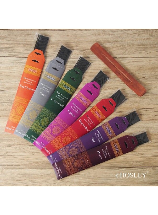 Hosley 140Pack Assorted Incense Stick With Black Holder Infused With Essential Oils. Ideal Gift For Wedding Events Aromatherapy Spa Reiki Meditation Bathroom Setting W1  - Image 4