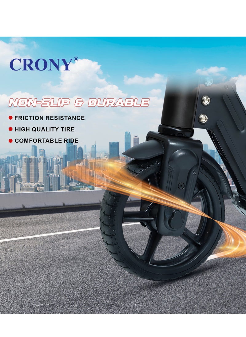Crony S32 Children's Electric Scooter,130W Motor, 10-16KM/H Speed, 21V/2.5AH Battery, 5-8KM Range, Foldable & Portable, Aluminum Alloy Frame, LED Display & Lights, Foot Brake, Safe Electric Scooter for Kids, Teens, and Young Riders, Easy-to-Use E-Scooter for Beginners, Eco-Friendly Battery-Powered Ride for Children, Lightweight Kids Motorized Scooter, Electric Kick Scooter for Toddlers, Small & Kid-Friendly E-Scooter, 100KG Max Load, LED Light Base, Safe Braking System, Ideal for Short Commutes, Charging Time 2-3 Hours, Compact Design for Easy Storage, Easy Folding Mechanism, Durable and Sturdy Frame, Perfect Scooter for Outdoor Adventures, Youth Electric Rideable, Portable Electric Scooter with Safety Features, Ideal for Kids Who Want to Explore, Fun and Practical Scooter for Family Rides, Suitable for Youth Riders, Electric Scooter with Speed Control for Safe Riding, Perfect Gift for Kids and Teens  - Image 4