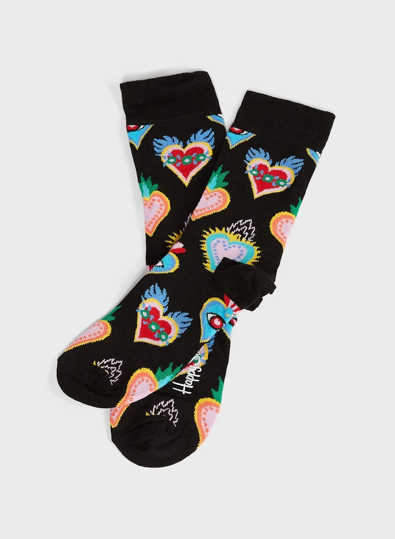 Happy Socks 3 Pack I Love You Crew Socks