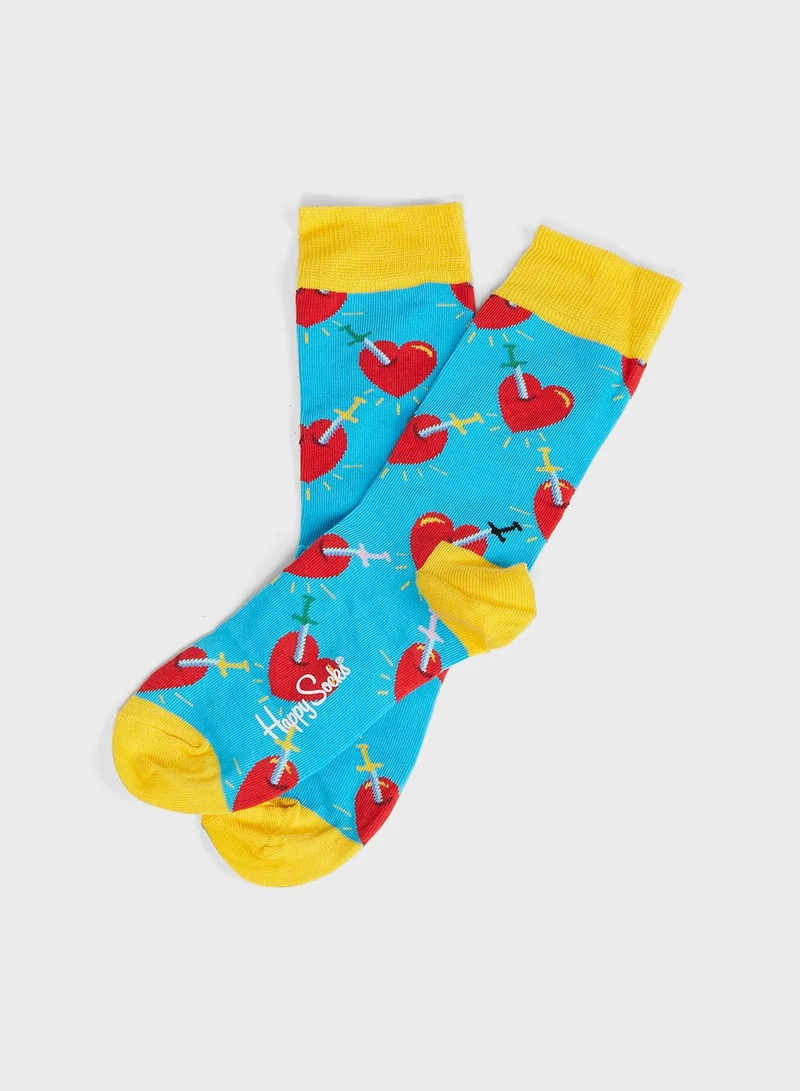 Happy Socks 3 Pack I Love You Crew Socks