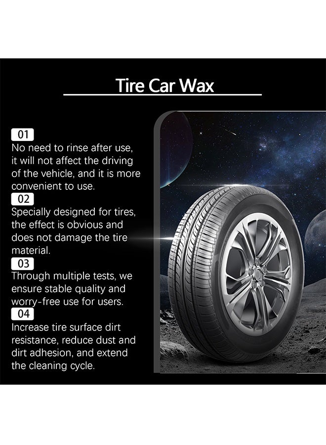 RAYHONG Tire Car Wax, Tire Coating Wax 100G Long Lasting Shiny Tyre Coating Reduce Tire Cracking Waterproof and Dustproof Coating Film Wax Car Bike Tire Protective Film - Image 5