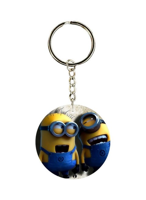 Minions Printed Dual Sided Keychain